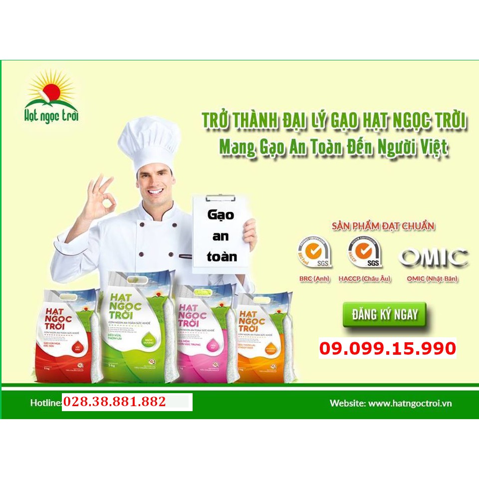 Hạt Ngọc Trời Bắc Đẩu 5kg - Gạo lúa mùa 6th mềm thơm ráo cơm