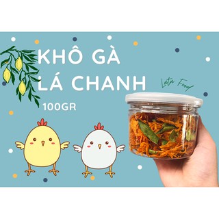 Khô Gà Lá Chanh Hủ Nhỏ 100gr (Hàng Loại 1 - Thơm Ngon) - LATA FOOD ĂN VẶT SÀI GÒN