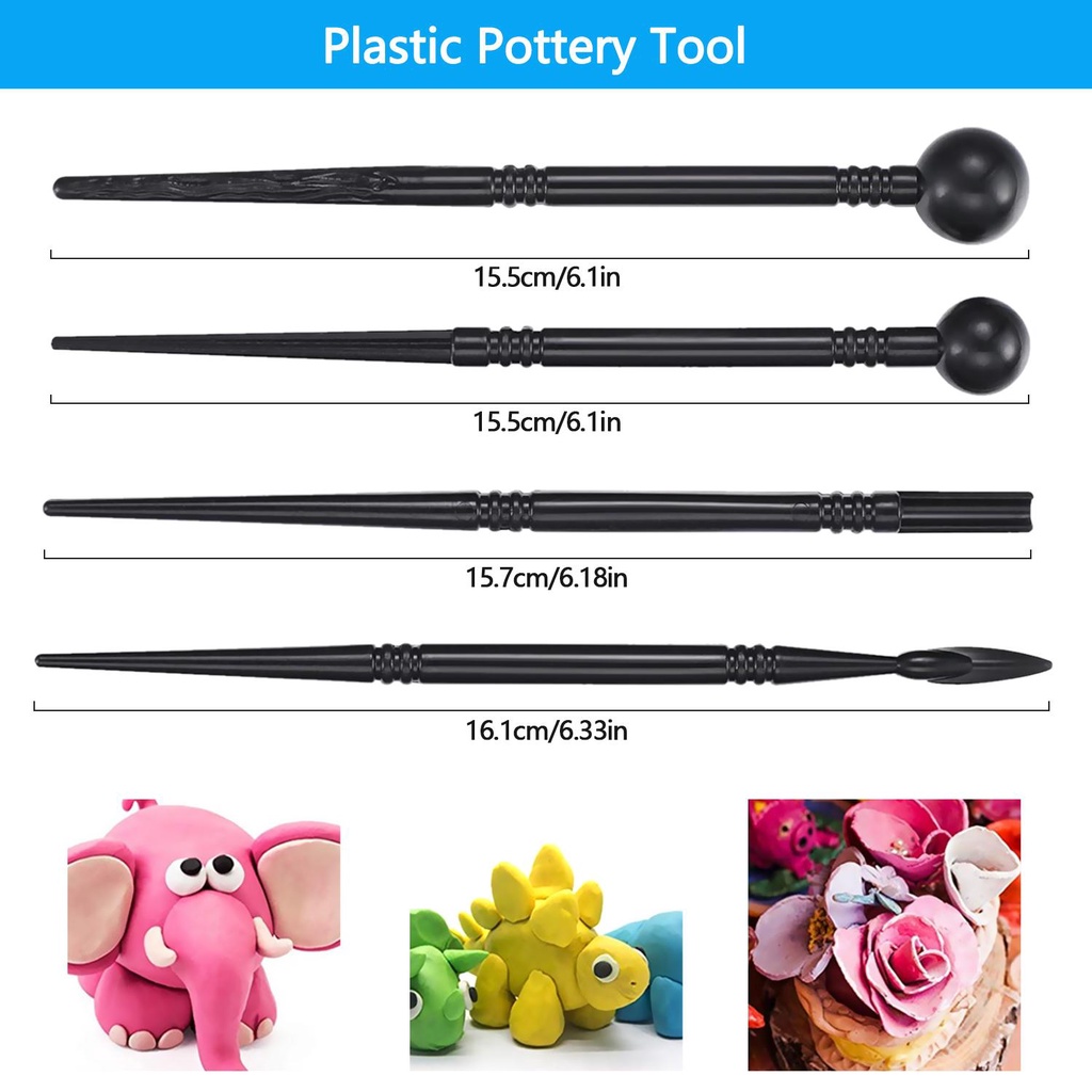 Bộ 25 Dụng Cụ Tạo Hình Đất Sét Polymer