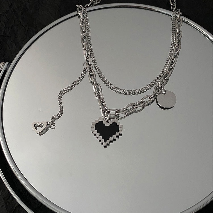 Vòng cổ choker Hishop chất liệu bạc mặt hình bướm thời trang Hàn Quốc dành cho nữ