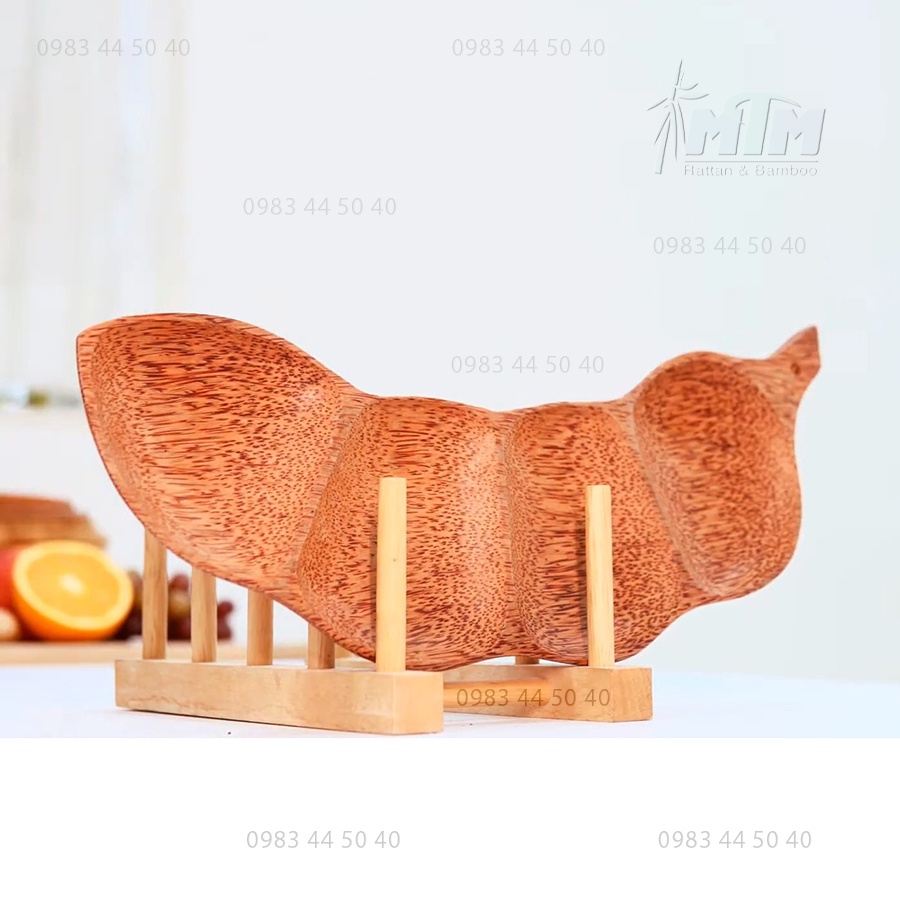 Đĩa dừa me l Đĩa gỗ dừa đựng gia vị, mứt kẹo, hạt sấy.