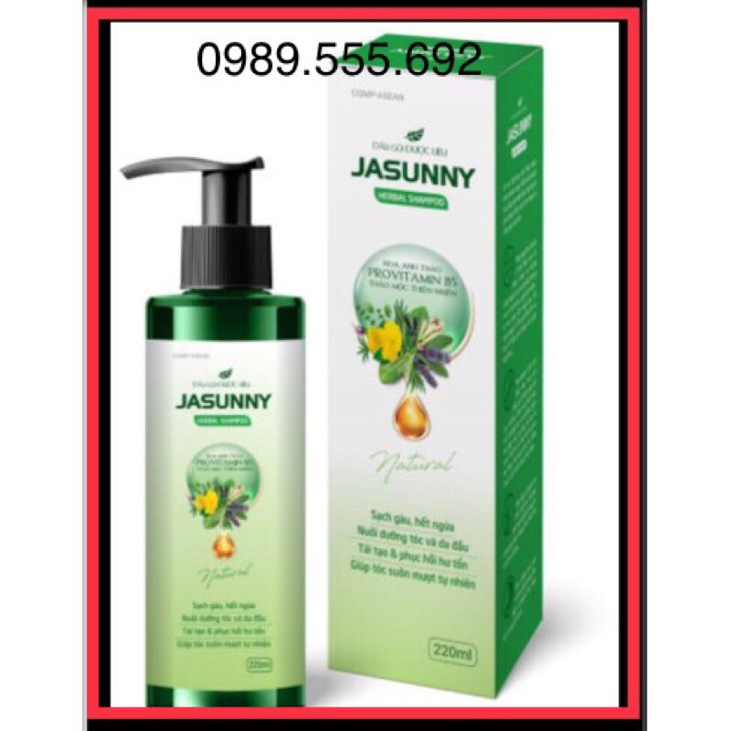 Dầu gội dược liệu Jasunny 220ml - Hỗ trợ giảm gầu và ngứa da đầu