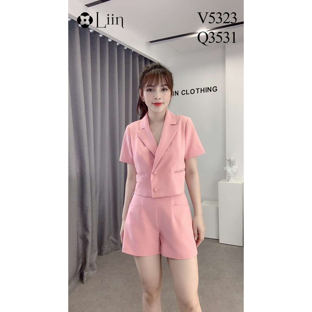 Vest nữ cao cấp màu Hồng kiểu dáng Croptop phong cách thời thượng Liin Clothing V5323 | BigBuy360 - bigbuy360.vn