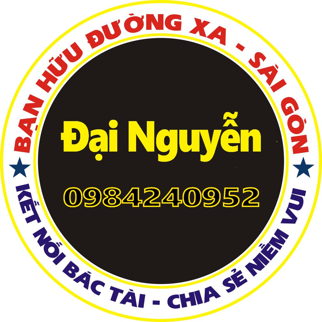 STICKER hình dán logo BẠN HỮU ĐƯỜNG XA in theo yêu cầu các tỉnh thành, nhiều kích cỡ