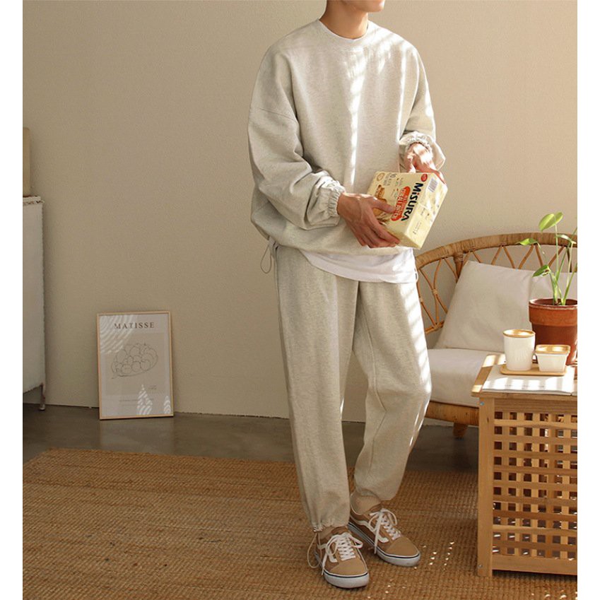 Bộ nỉ thu đông nam nữ vải da cá dày dặn mặc ở nhà, đi chơi, bộ quần áo nỉ nam đẹp