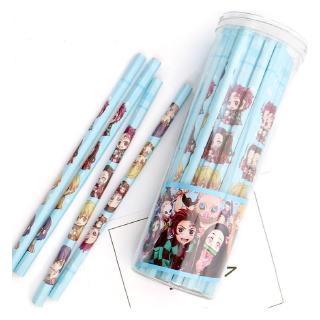 Bút chì gỗ 2B giá siêu rẻ Demon Slayer Kimetsu No Yaiba Cute Flamingos Standard Wood Pencil Writing Tool School Office Supply Student Stationery Kids Gift Kamado Tanjirou Nezuko Agatsuma Zenitsu