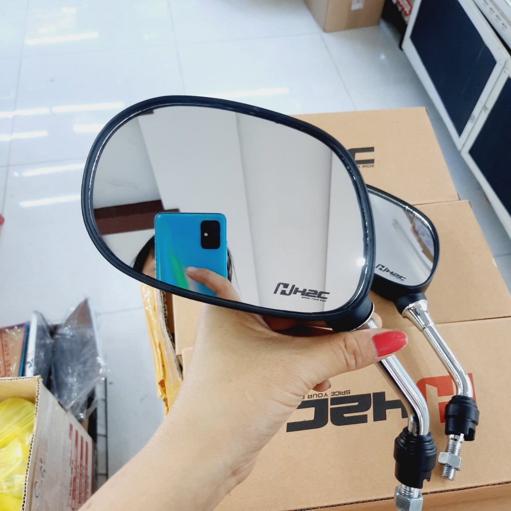 Gương Kính Hậu Kiểu Spark Trái HC loại đẹp, Gắn đa số xe gắn máy