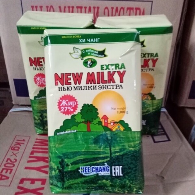 Combo 5túi =5 kg sữa béo nga extra new milky 1kg/ túi date xa hàng chuẩn xịn loại 1