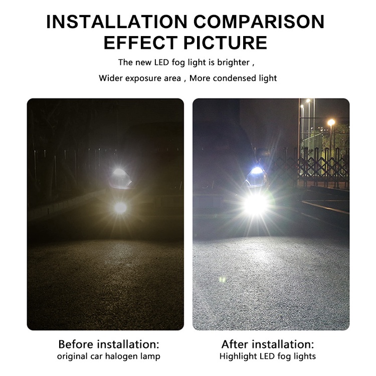 Set 2 Bóng Đèn Led H27 880 881 P13W PSX26W H27W H3 H8 H11 H16 1400LM 12V 24V Ánh Sáng Trắng Dành Cho Ô Tô