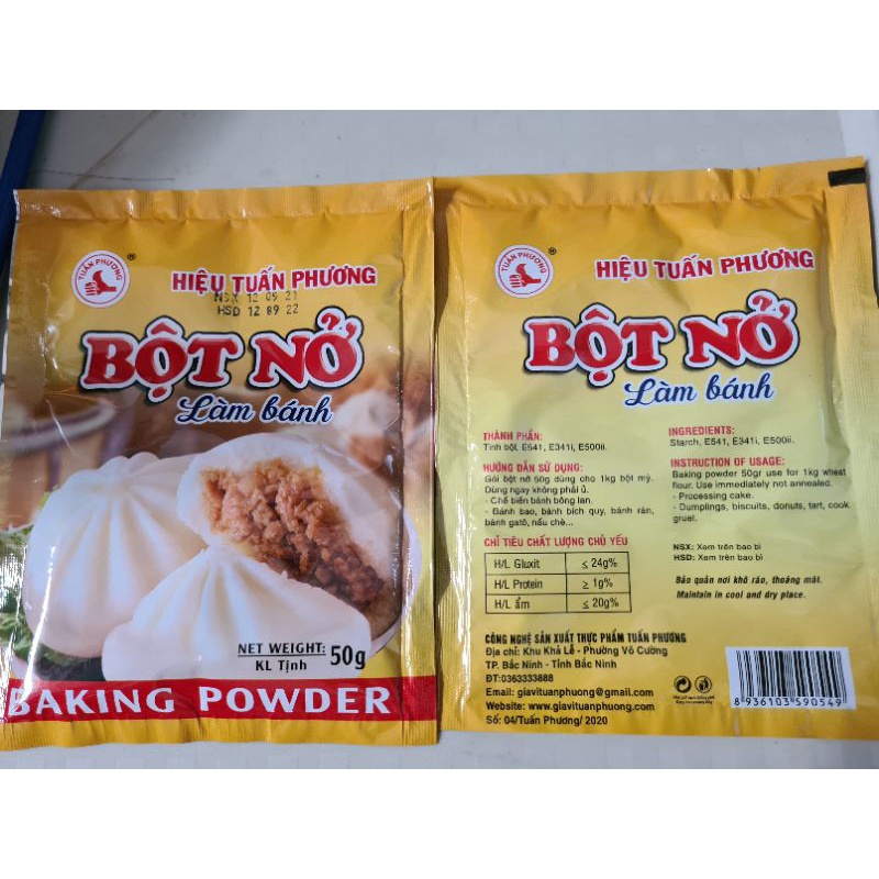 Bột nở baking powder gói 50g