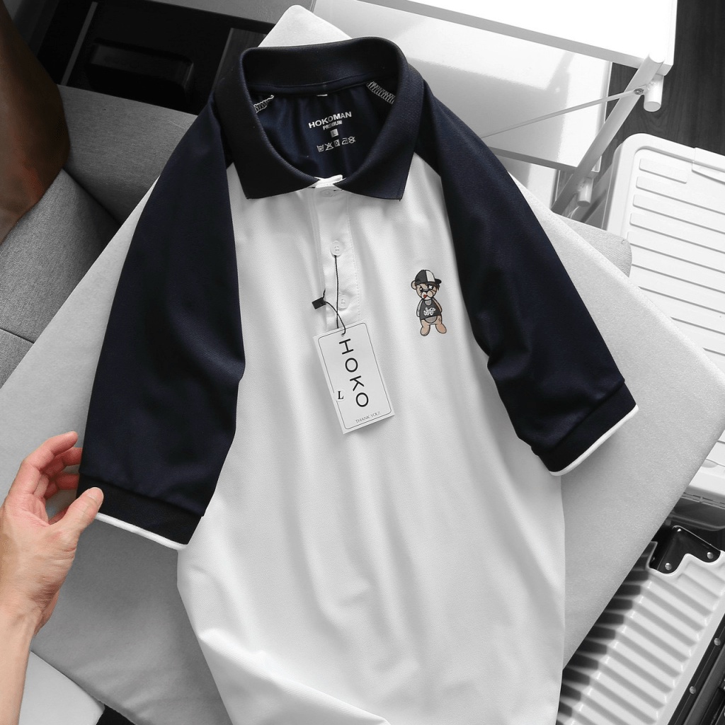 Áo thun nam cổ trụ cao cấp in họa tiết phối màu cá tính phong cách sang trọng lịch lãm hot trend [NEW UNISEX]