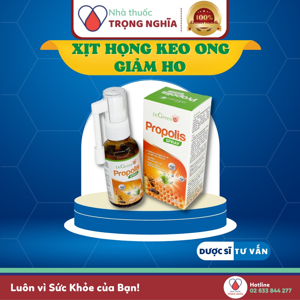 Xịt họng keo ong Propolis Dr.Green Bee 30ml