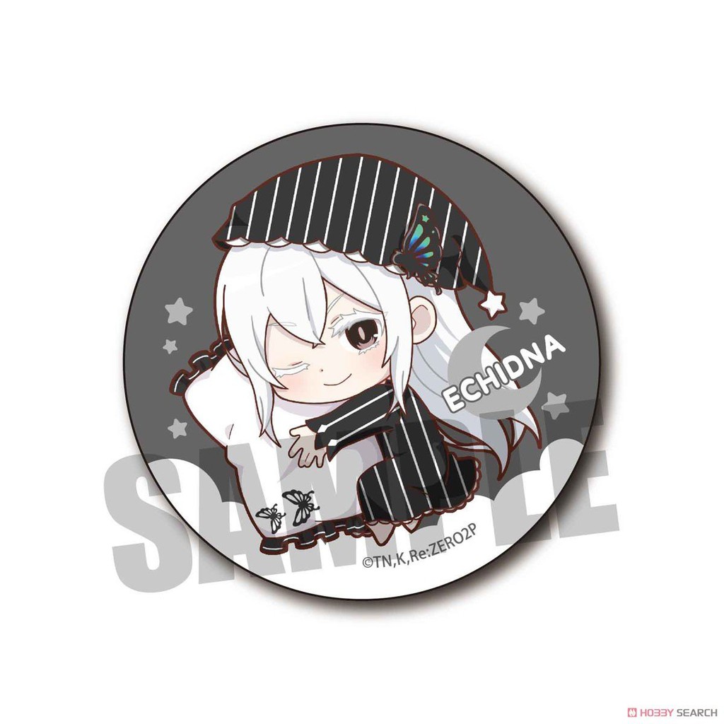 ( 1 chiếc ) Huy hiệu cài áo in hình nhân vật RE : ZERO BẮT ĐẦU LẠI Ở THẾ GIỚI KHÁC ver ÔM GỐI anime chibi