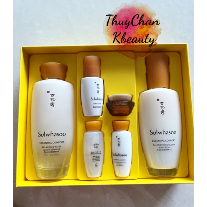 MS78  Set dưỡng da cao cấp Sulwhasoo Essential Comfort Daily Routinre Set