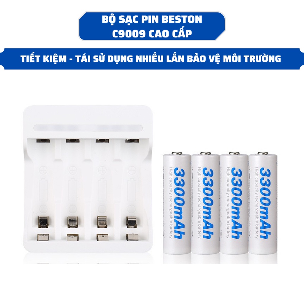 Pin sạc BESTON 1.2V AA AAA, Sạc pin chính hãng BESTON K146