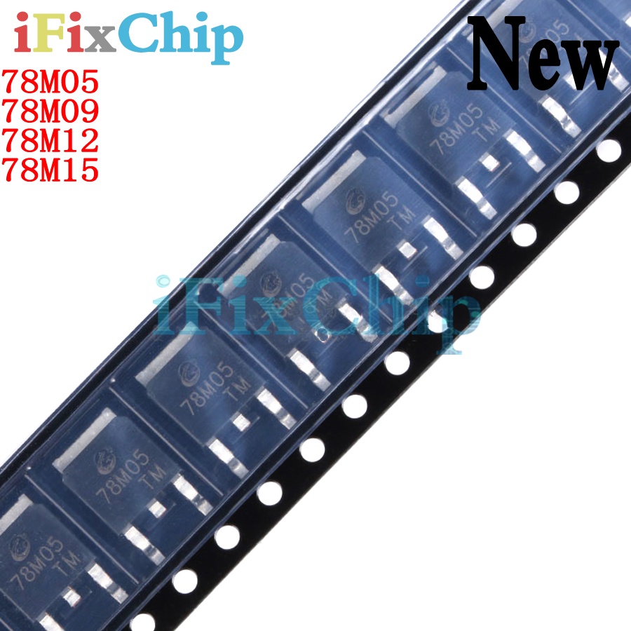 Set 5 Đi Ốt Chỉnh Lưu Điện Áp 78M05 TO252 7805 750mA L78M05CDT 78M09 78M12 78M15 Chuyên Dụng