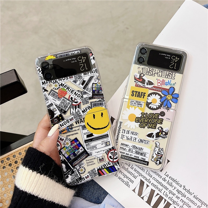 Ốp Điện Thoại PC Cứng Trong Suốt Chống Sốc Cho Samsung Galaxy Z Flip 4 5G GD Flip 3