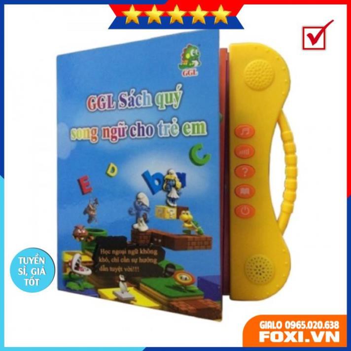 Sách nói Song Ngữ Anh-Việt Giúp Trẻ Học Tốt Tiếng Anh-có bút-có âm thanh-phát triển trí tuệ