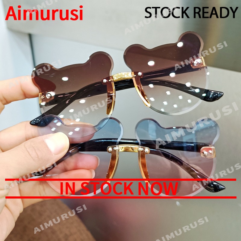 Kính mát chống tia UV hình gấu dễ thương cho bé