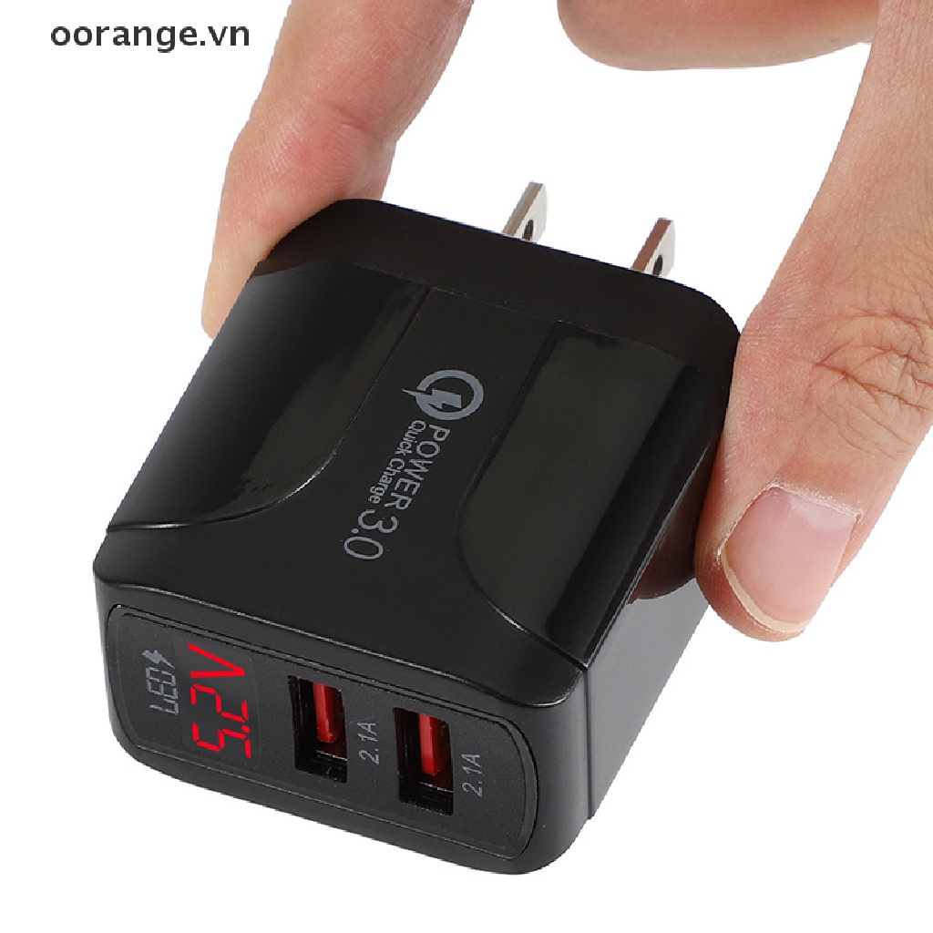 Cổng Sạc Nhanh QC3.0 LED 2.4A 2.4A