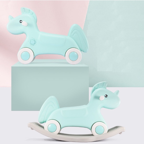 Xe ngựa bập bênh cho bé có nhạc - ngựa bập bênh cho bé holla - ngựa bập bênh kích thước 90*55*45cm