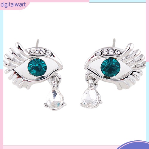 Khuyên Tai Hình Đôi Mắt Đính Đá Thời Trang Thanh Lịch Dành Cho Nữ