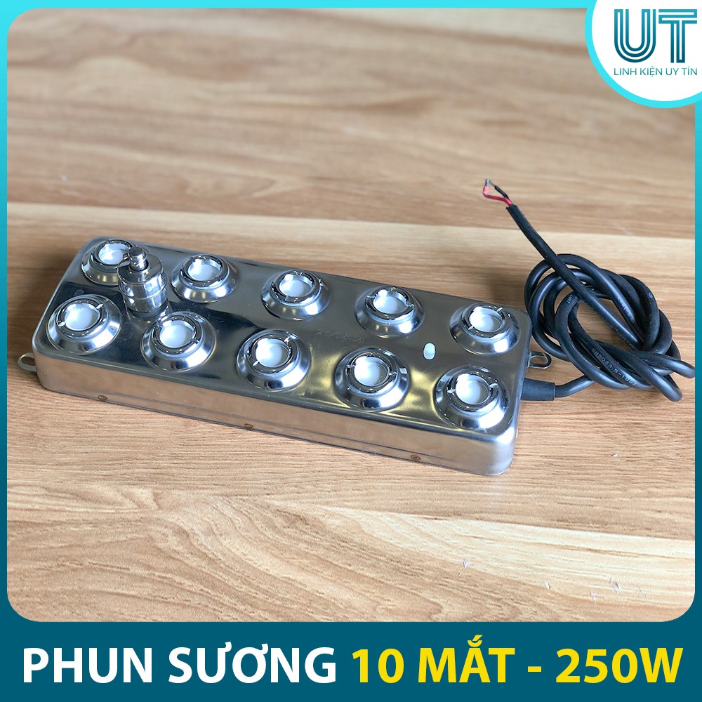 Vỉ Động Cơ Phun Sương Siêu Âm 10 Mắt 48V - 250W - Inox 304