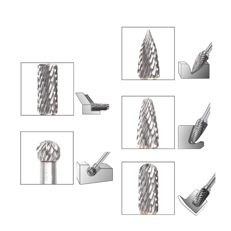 Mũi hợp kim ❤️FREESHIP❤️ mũi mài khắc cốt 3mm - mũi khắc lắp máy , dây truyền động nối dài :