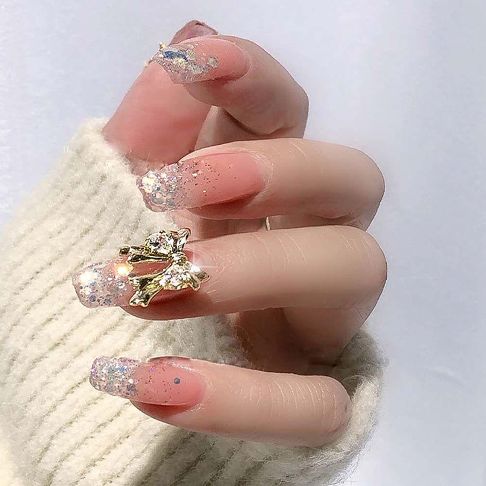 Phụ Kiện Trang Trí Móng Tay Hình Nơ Xinh Xắn|Hộp Phụ Kiện Đá 3D Lấp Lánh Thời Trang Tự Trang Trí Móng Tay|Phụ Kiện Trang Trí Móng Tay Xinh Xắn