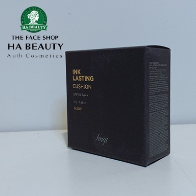 Phấn nước căng bóng che phủ tốt khuyết điểm hàn quốc The Face Shop fmgt Ink Lasting Cushion Glow 15g SPF35 PA++