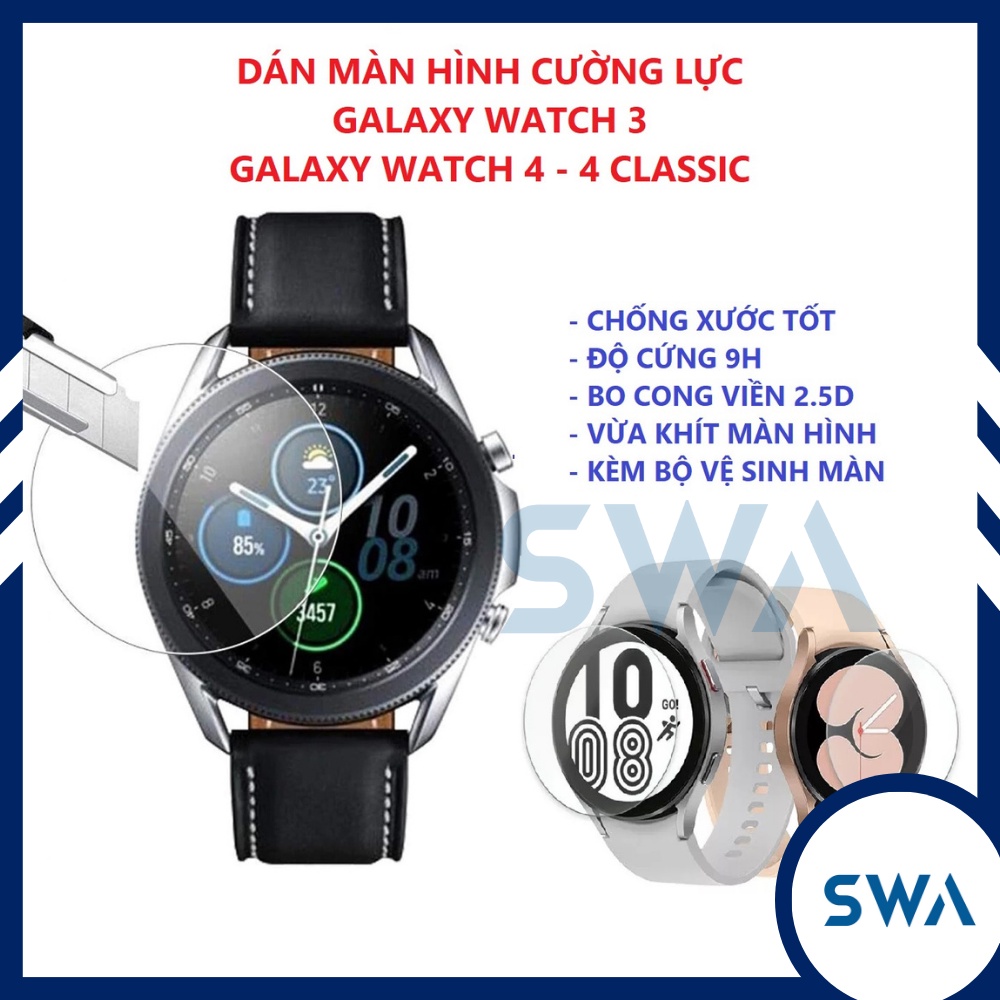 Cường lực đồng hồ Samsung Galaxy Watch 3 41mm và 45mm, Galaxy watch 4 Watch 4 classic Watch 5, Watch 5 Pro 45mm SWASTORE