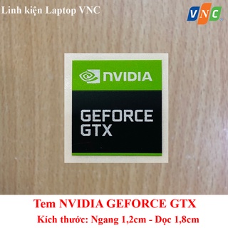 💥 tem dán sticker nvidia geforce gtx đen xanh thay tem máy tính - tem laptop