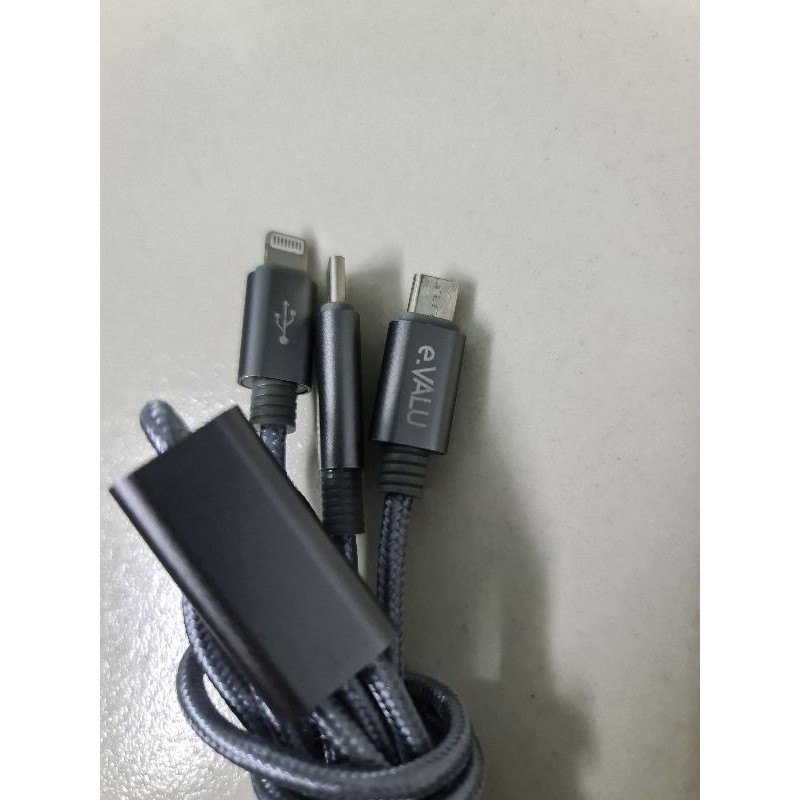 Cáp Anker.Cáp 3 đầu. Evalu 2 đầu Remax