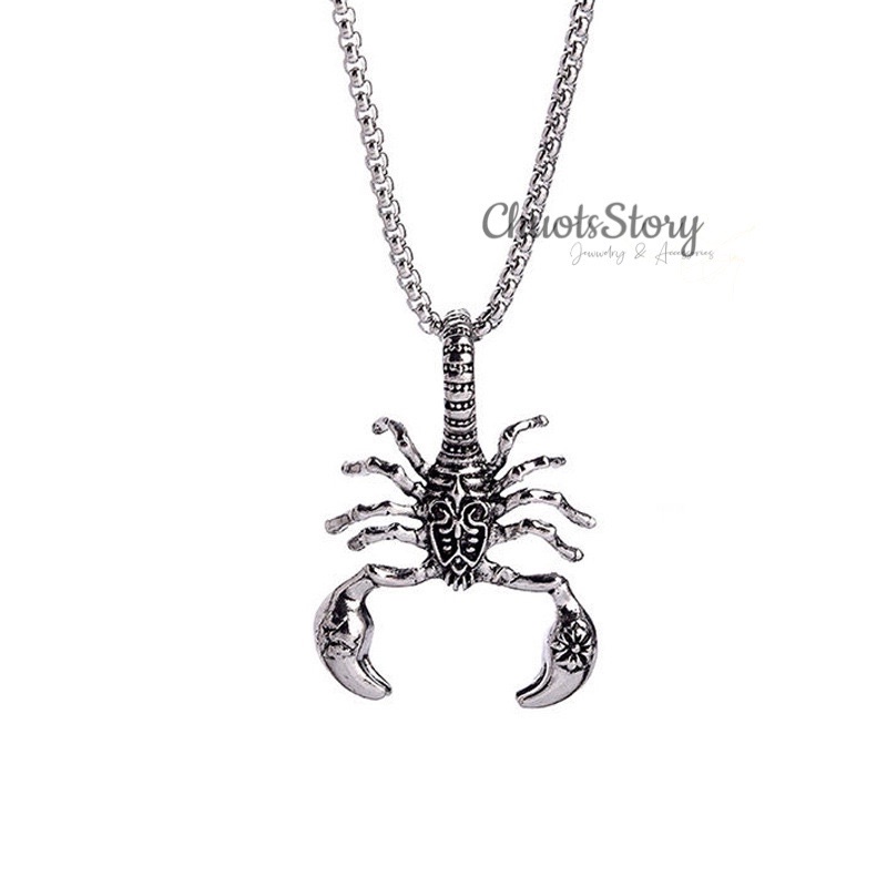 Vòng cổ nam titan hình bọ cạp, dây chuyền nam nữ unisex cá tính- VCT0005 - ChuotsStory