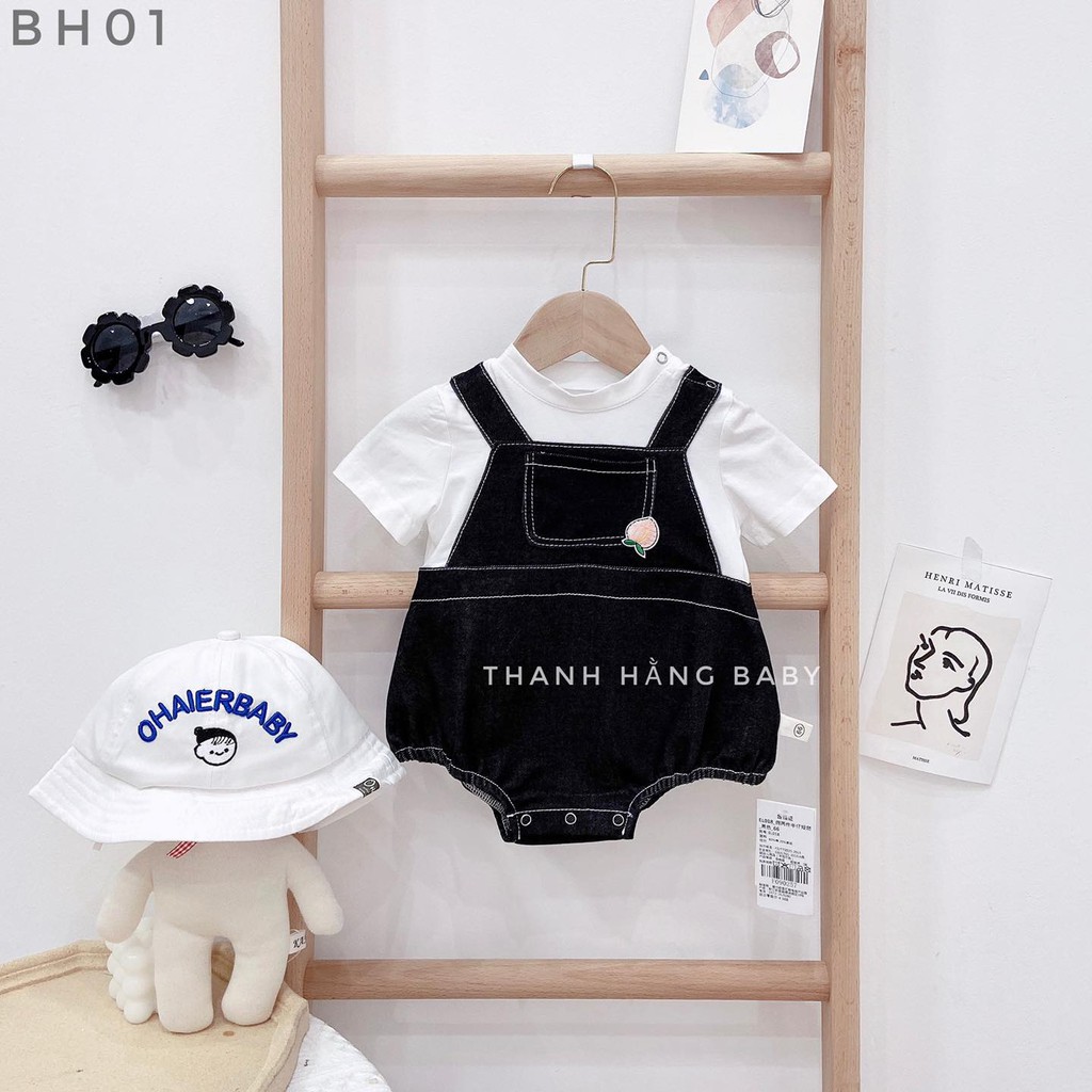 Body Yếm Cho Bé, Body Liền Áo Mặc Đi Chơi Cho Bé Thanh Hằng Baby 7 Đến 15 Kg