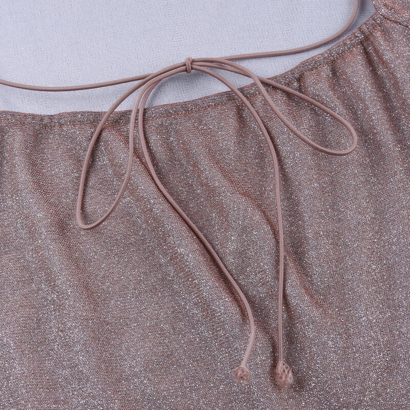 DUNEA Đầm 2 dây hở lưng quyến rũ thời trang nữ tính