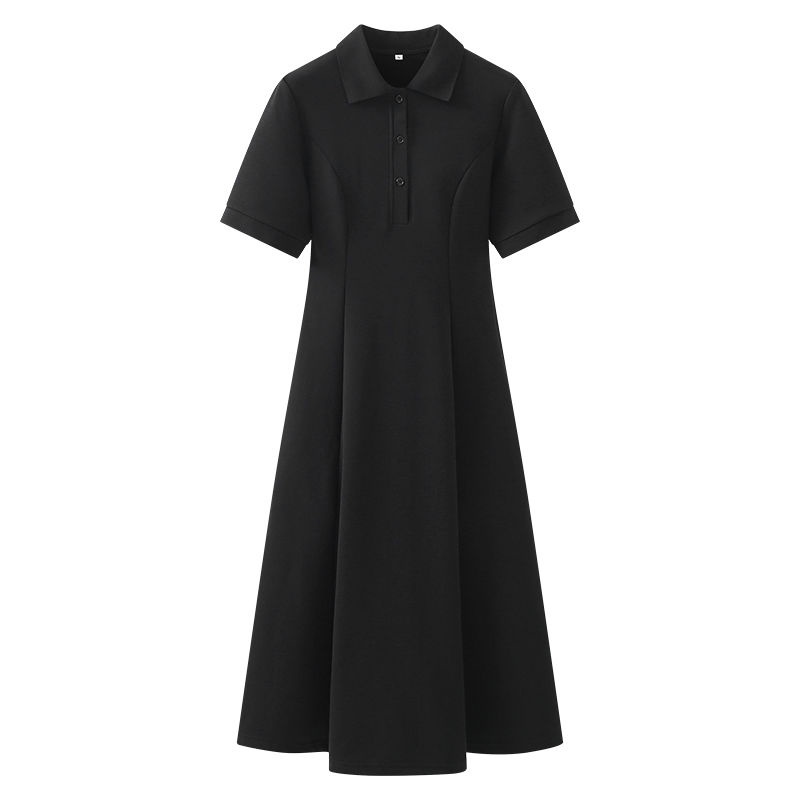 Đầm Chữ A Tay Ngắn Màu Trơn Thời Trang Hàn Quốc Mới 2022