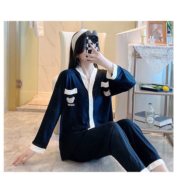 PIJAMA Dài Tay Mặc Nhà Thường SAQ297
