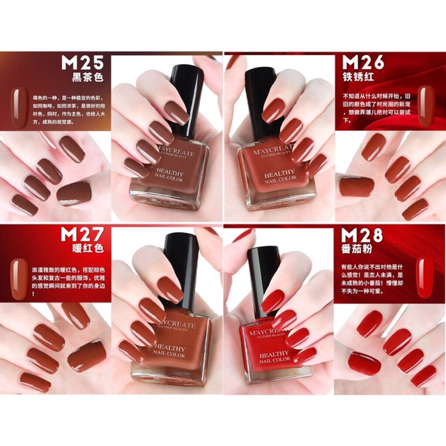 [M21-M40] Sơn Móng Tay Lột Healthy Nail Color - Maycreate Ken93[sale99]