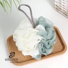 Bông Tắm 2 Màu Tạo Bọt Nhà Tắm Mềm Mại
