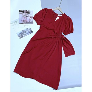 < SIÊU PHẨM > VÁY LỤA ĐỎ VẠT EO SIÊU QUYẾN RŨ
