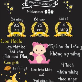 Bảng thông tin cho bé