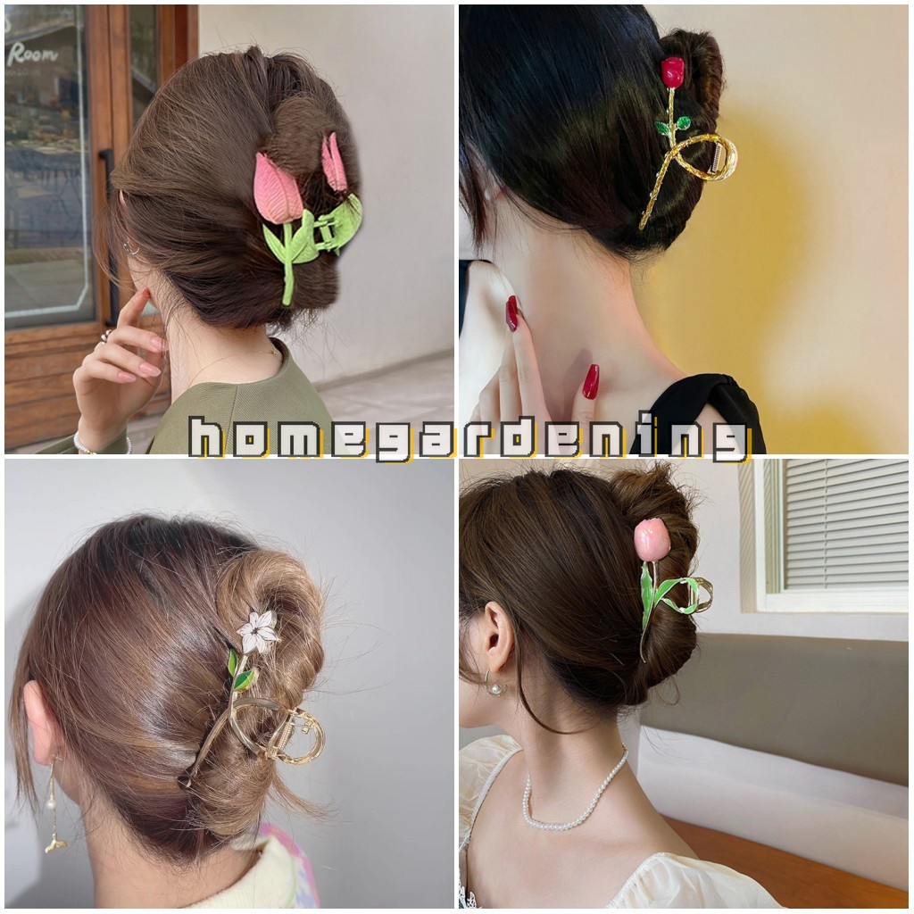 Kẹp TóC HìNh Hoa ĐíNh Kim Cương Giả ThờI Trang Cho Nữ