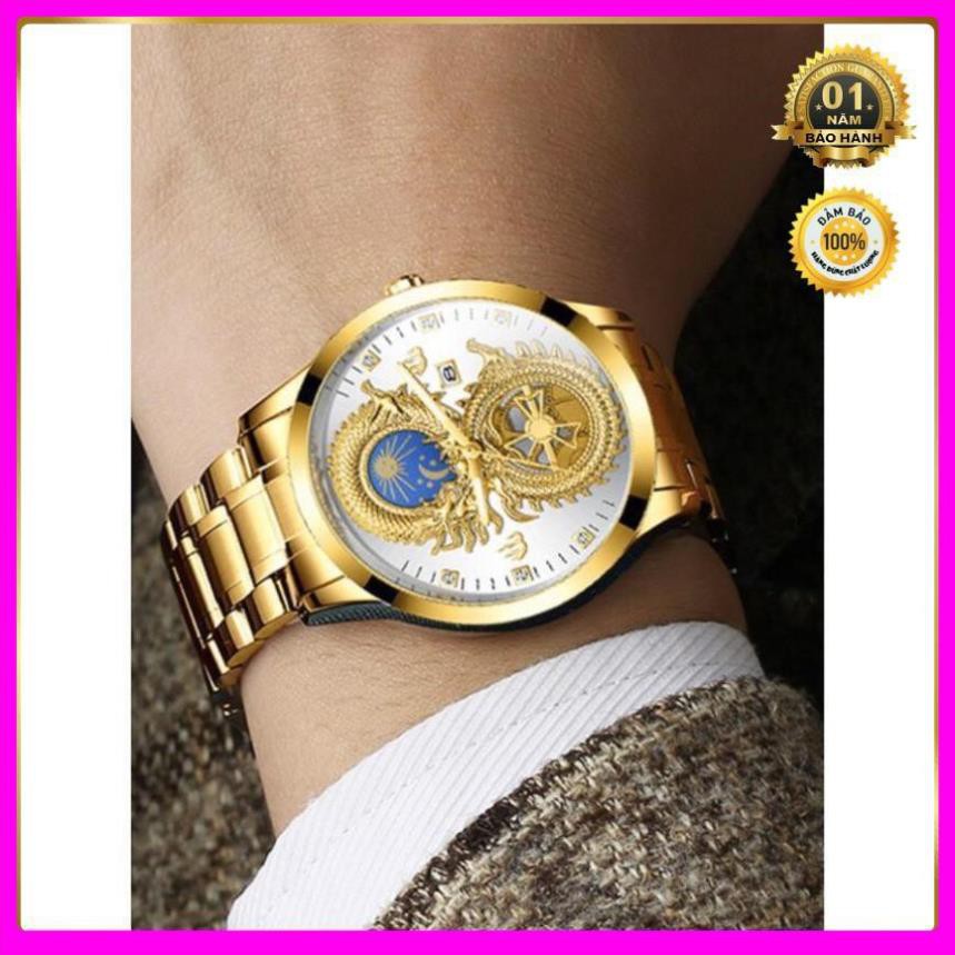 Đồng hồ nam fngeen chính hãng dây thép cao cấp mặt rồng đẹp (tặng kèm hộp và pin dự phòng) | BigBuy360 - bigbuy360.vn