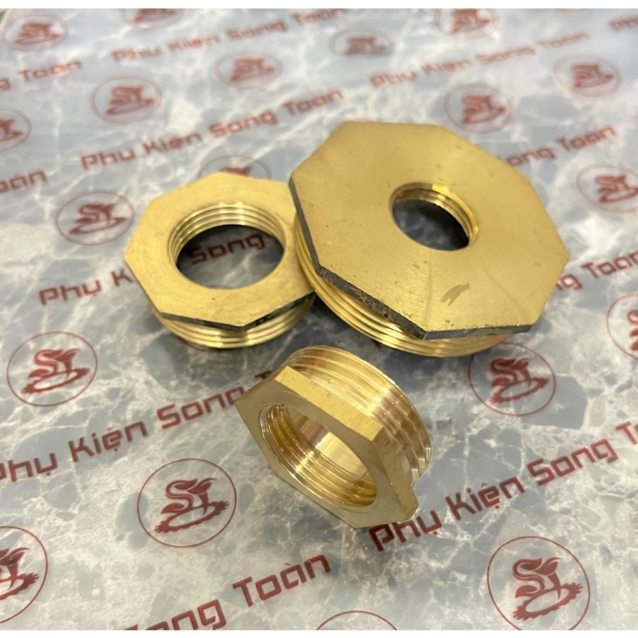 [Ren ngoài 42 49 60] ren trong tùy chọn bằng đồng - Cả rá lơ ngược Brass pipe fitting reducer bush male to female