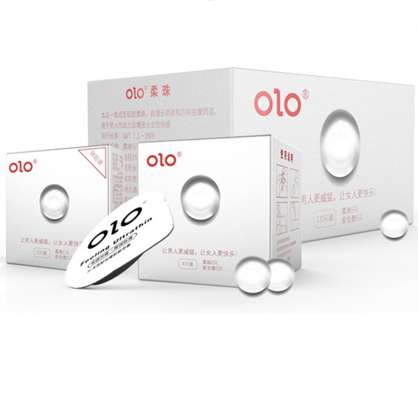 Bao Cao Su Bi Olo Hộp 10 Cái (Bi 3Cm). Dòng Bcs Siêu Mỏng Có Bi Mềm, Giúp Tăng Size Lớn Hơn, Dài Hơn, Yêu Mạnh Mẽ Hơn.