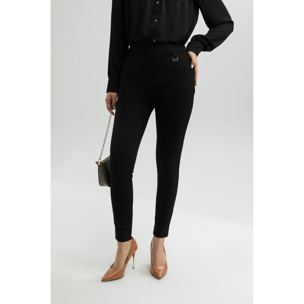 Quần Skinny nữ đính phụ kiện kim loại IVY moda MS 22C6001