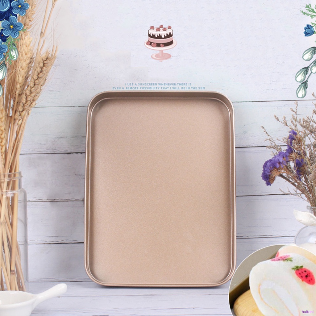Khay Nướng Bánh Hình Chữ Nhật Bằng Thép Carbon Chống Dính