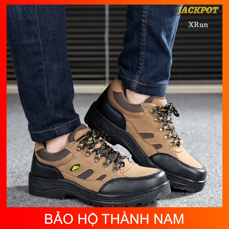 Giày bảo hộ lao động siêu nhẹ XRun, Giày bảo hộ cao cấp đẹp, lót chống đinh, mũi sắt, đế chống trơn trượt | BigBuy360 - bigbuy360.vn