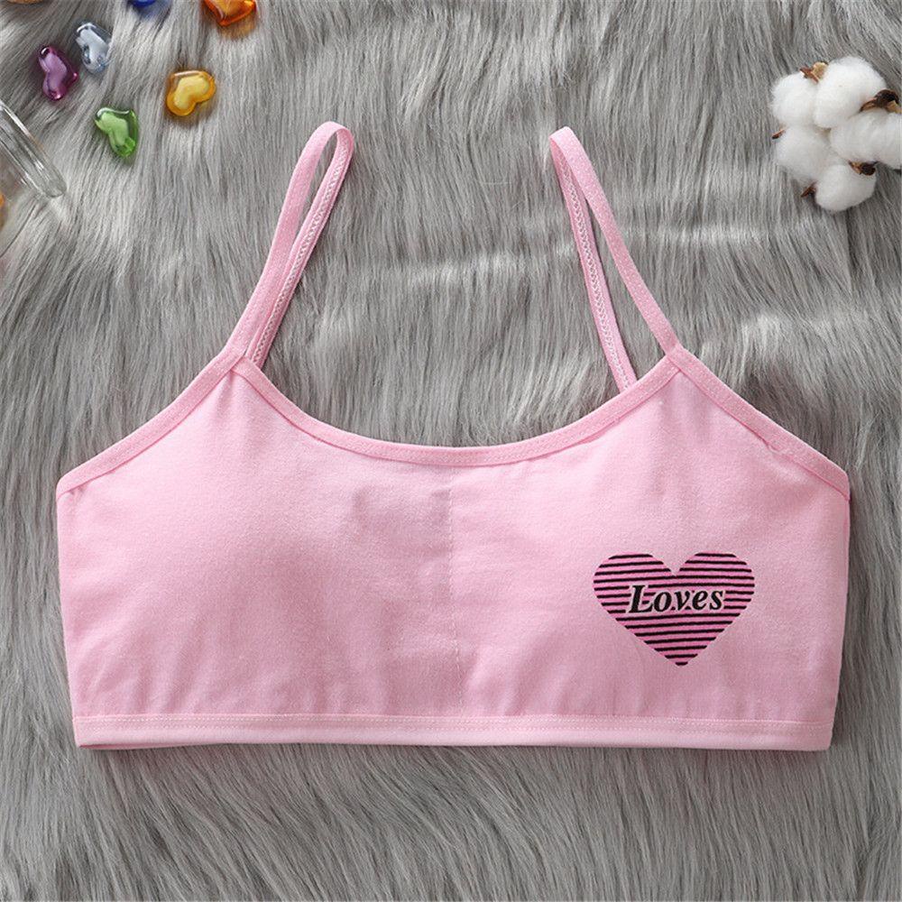 Áo Lót Hai Dây Bằng Cotton Thời Trang Cho Trẻ Em